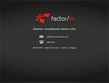 Tablet Screenshot of factorinteractivo.com